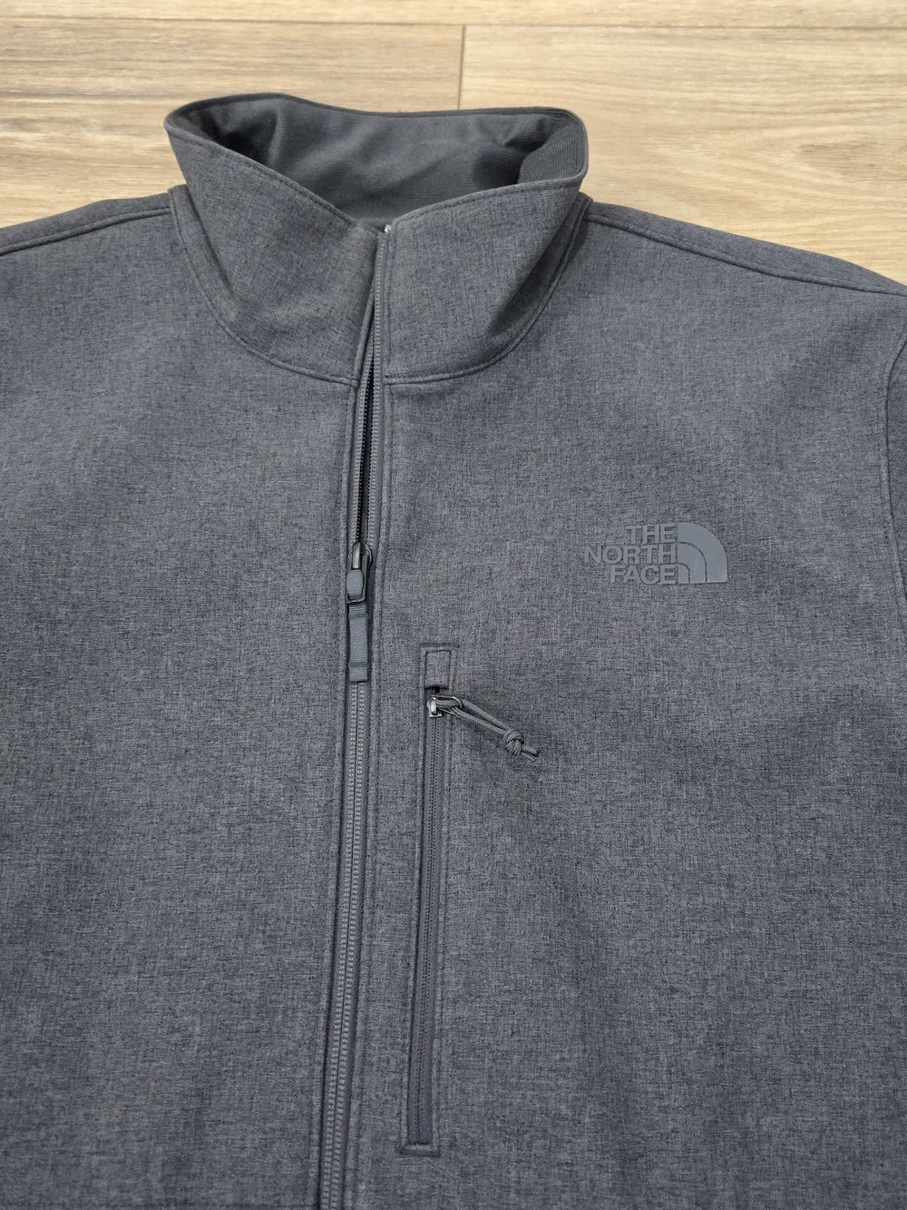 The North Face Men's Apex Bionic Dark Gray Full-Zip Softshell Jacket Size Large